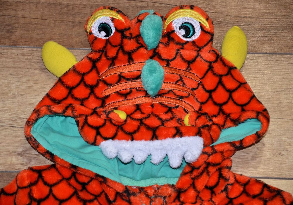 Кігурумі, комбінезон, ромпер теплий Дракон р-р 98-110 см, 3-5 років