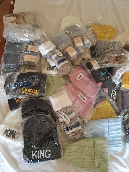 Gorros e luvas a 0,50€ a unidade