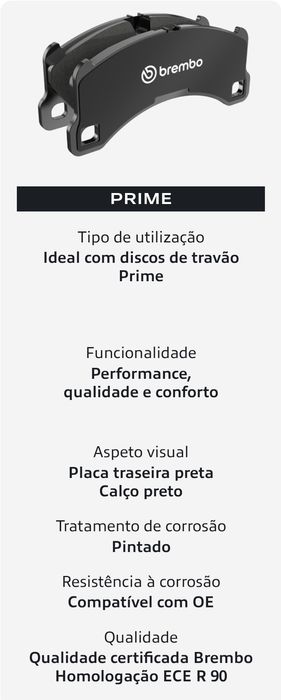 Pastilhas de Travão Brembo – Ref. P 23 077 (NOVAS / EIXO DIANTEIRO)
