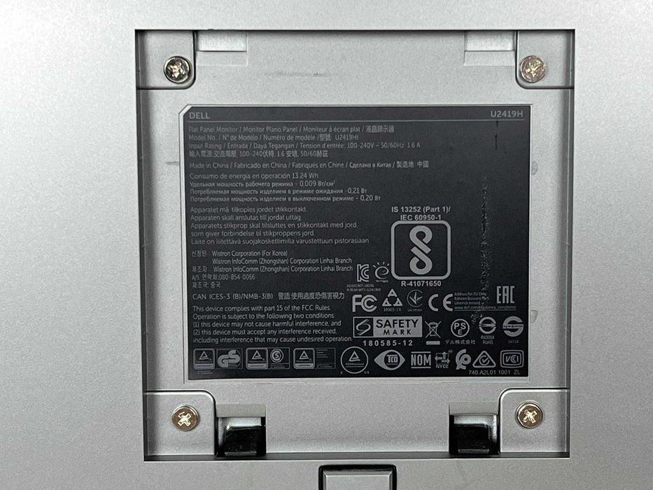 Monitor Dell U2419H InfinityEdge ładny, sprawny + kable