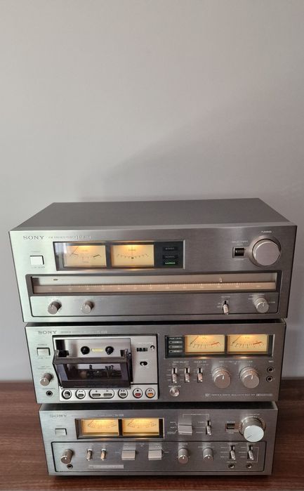 Wieża Sony, wzmacniacz, deck, tuner, klocki, odtwarzacz, radio