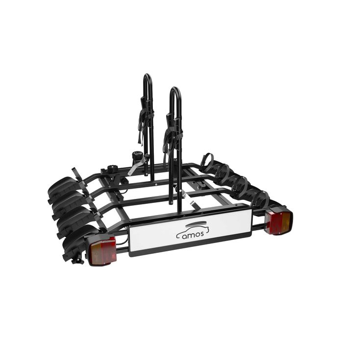 Bagażnik rowerowy platforma na hak Amos Tytan 4 Black uchylany na 4 rowery 75KG 7PIN