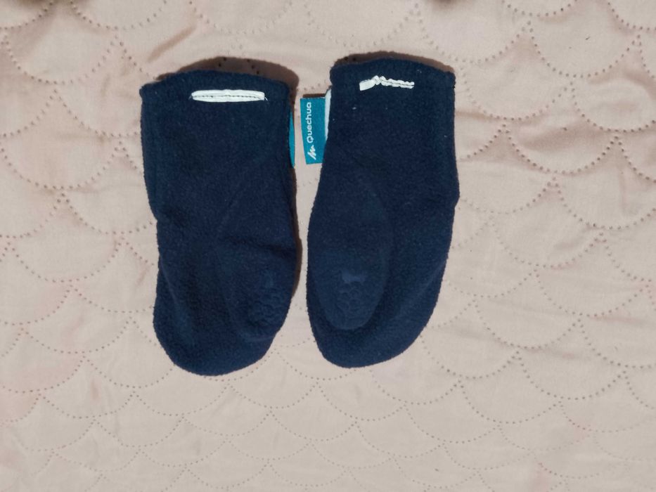 Polarowe granatowe rękawiczki Quechua r.98