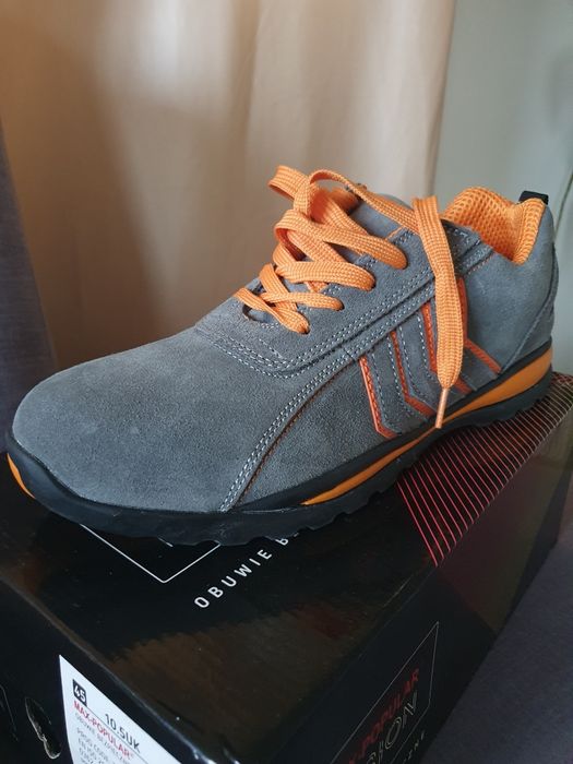 BMFS Półbuty robocze FUSION S1 SRA stal/pomarańcz MAX-POPULAR Polstar