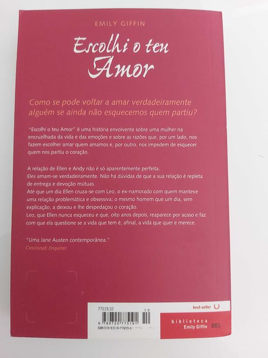 Emily Giffin, Escolhi o teu amor c/ portes incluídos