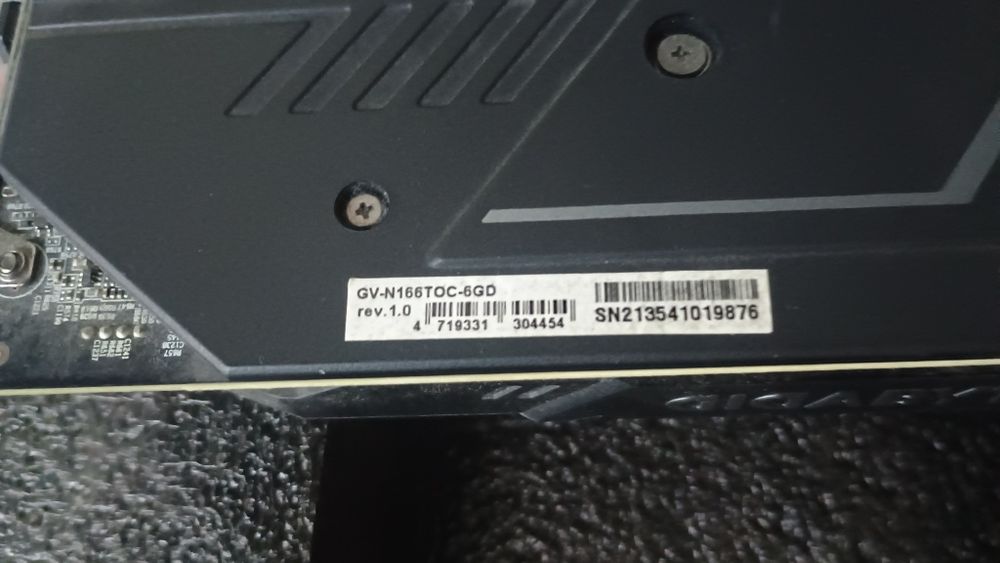 NVidia GTX 1660 TI 6 GB Gigabyte OC version  oryginalne pudełko