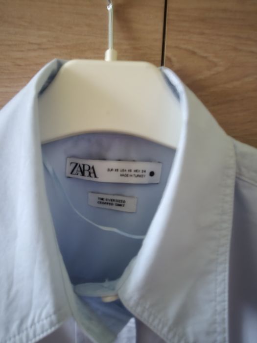 Popelinowa koszula oversize Zara