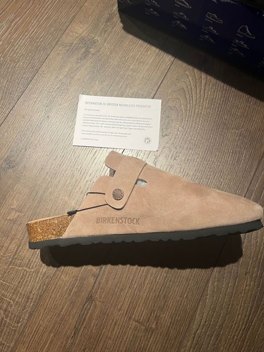 Birkenstock Boston- Suede Taupe 45EU