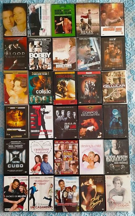 Lote DVDs e SERIES Originais, mais de 500..desde 0.30€