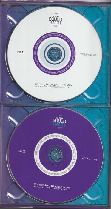 Livro + Cd Duplo - Colecção o Grande Piano - Glenn Gould - Bach