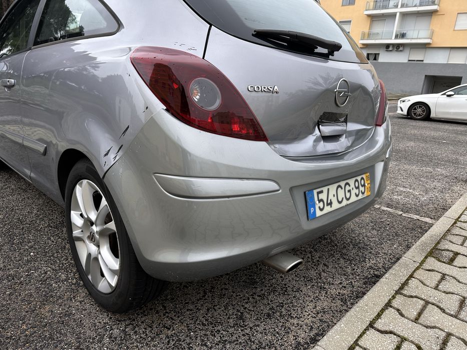 opel corsa d (S07) pára-choques traseiro