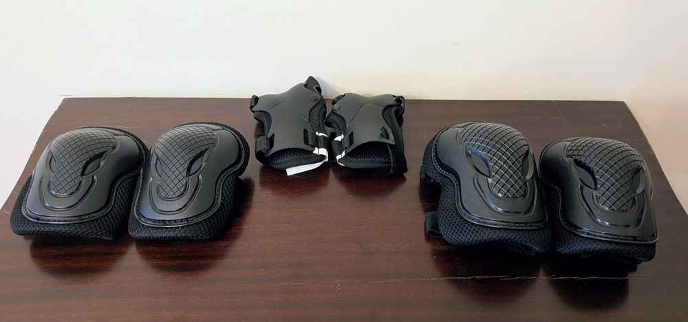 Patins Oxelo + Mochila + Equipamento de proteção