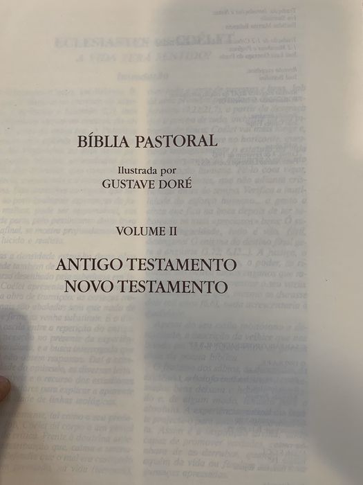 Bíblia Pastoral dois volumes Peças Históricas Únicas