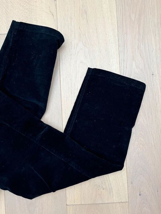 Czarne spodnie pluszowe Ivett 28/32