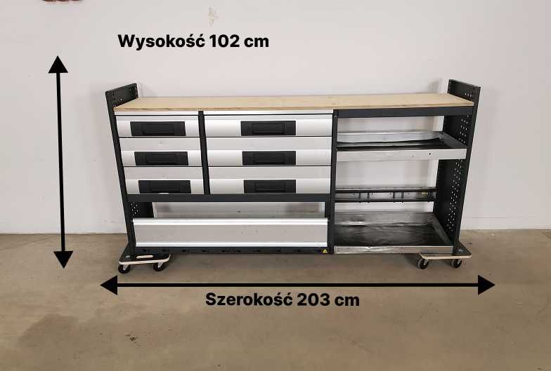 Zabudowa serwisowa warsztatowa CRAFTER SPRINTER TRANSIT MAN TGE IVECO