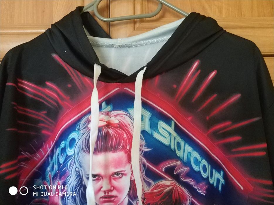Bluza z kapturem kangur Stranger Things 3D