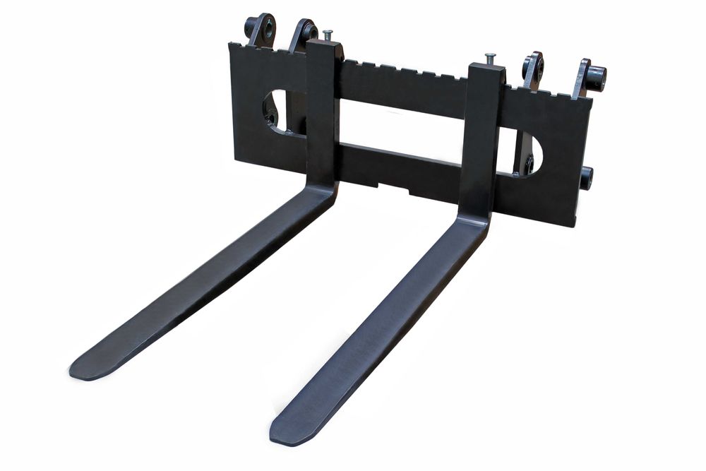 Karetka z widłami JCB 3CX 4CX, widły, szybkozłącze