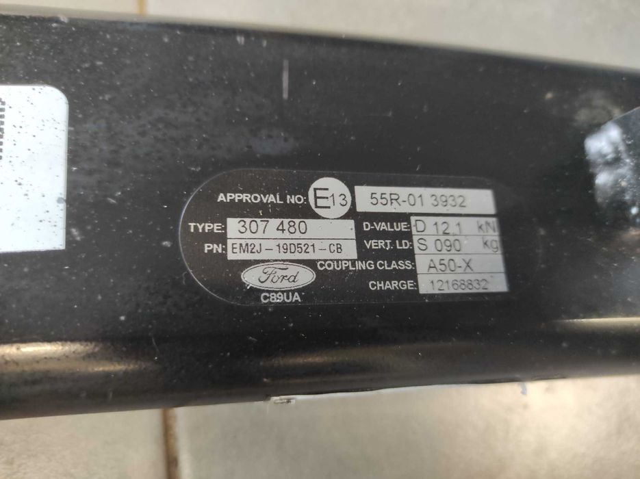 Oryginalny odpinany Hak Holowniczy Ford S-MAX MK2