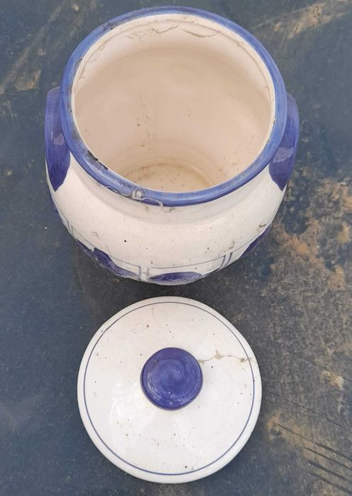 Pote Jarra Decoração Azul Marinho