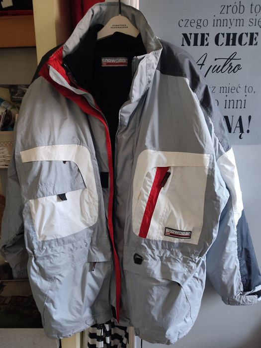 Kurtka sportowa męska ocieplana,z kapturem-XXXL