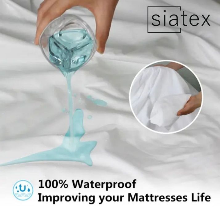 Водонепроникний Наматрасник Аквастоп на резинці, ТУРЕЧЧИНА 100% ХЛОПОК