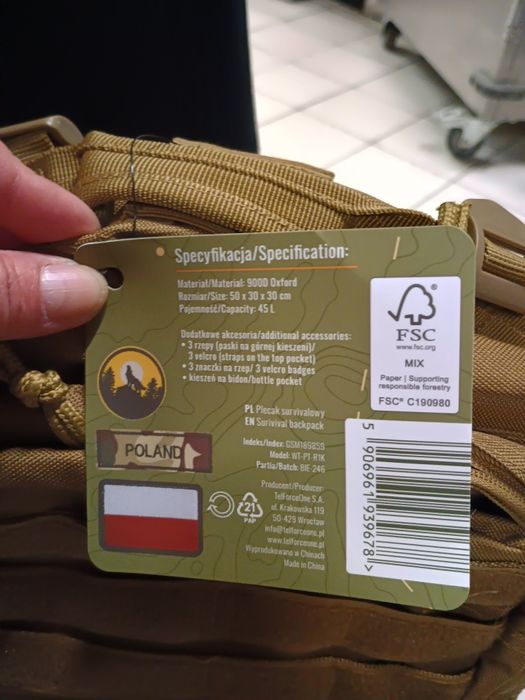 plecak survivalowy