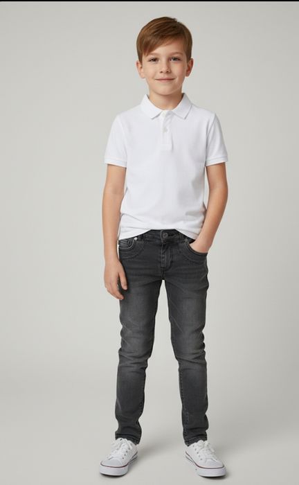 Стильні сірі джинси Slim Fit для хлопчика 134-140 см (8-10 років)
