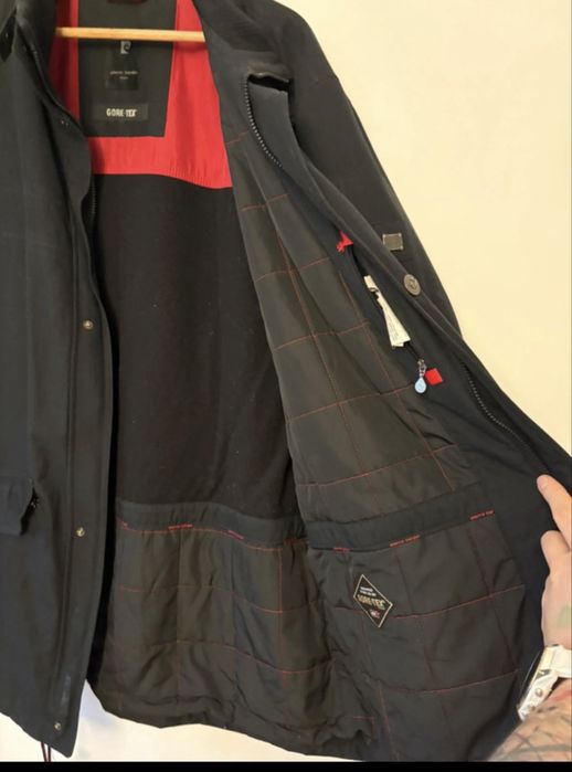 Kurtka meska Pierre Cardin Gore Tex czarna ocieplana