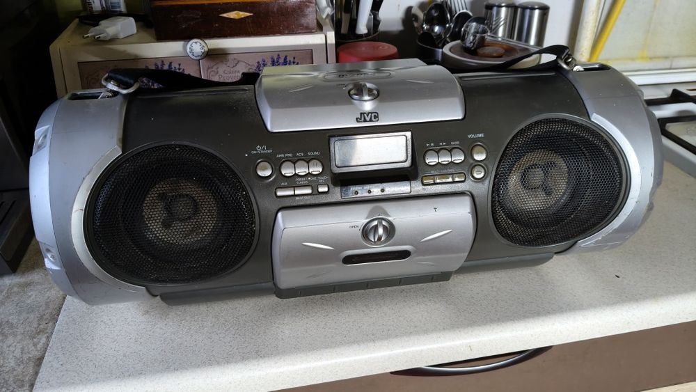 JVC Kaboom RV-B55GY boombox бумбокс кабум