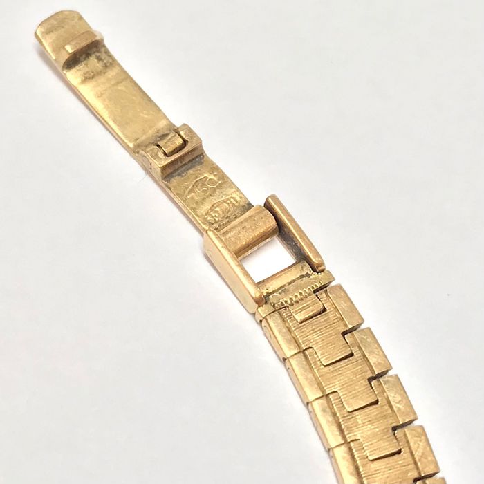 Złota bransoletka damska do ZEGARKA 750 18K 16cm ZJAWISKOWA