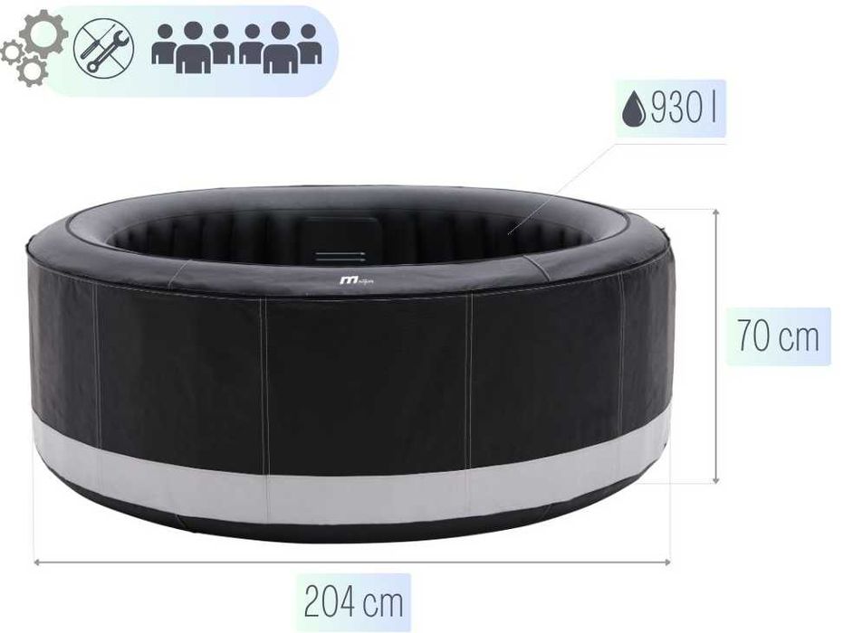 Jacuzzi ogrodowe Mspa Camaro 6 osobowe NOWE Ozon cena zimowa! DOSTAWA