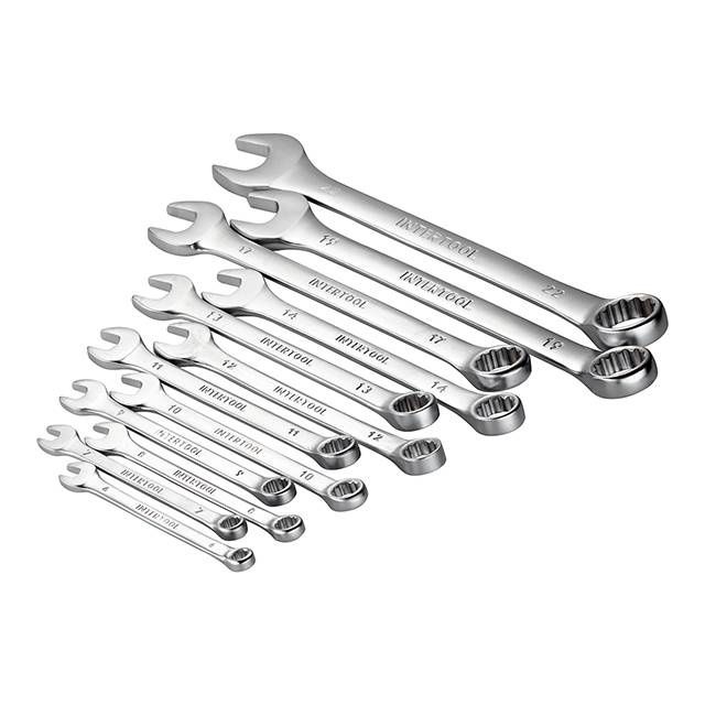 Набор ключей комбинированных 12 ед. INTERTOOL HT-1203