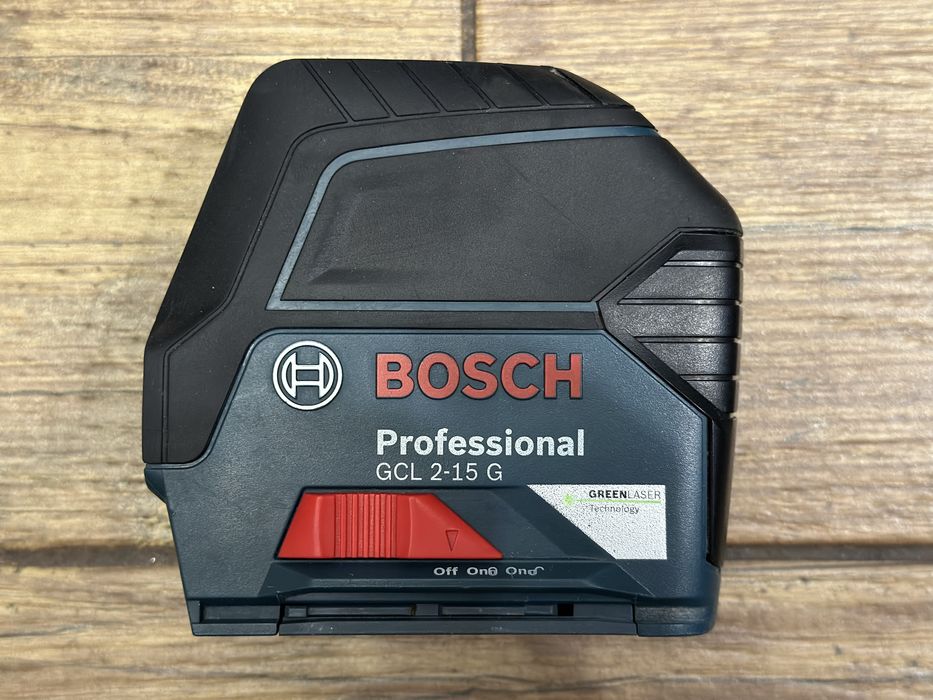 Laser krzyżowy BOSCH GCL 2-15 G - 2022r. | walizka, uchwyt