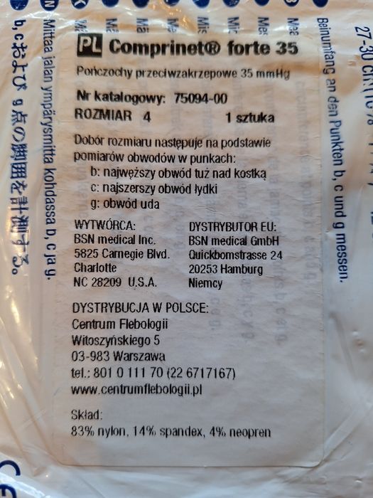 Comprinet® - pończochy przeciwzakrzepowe