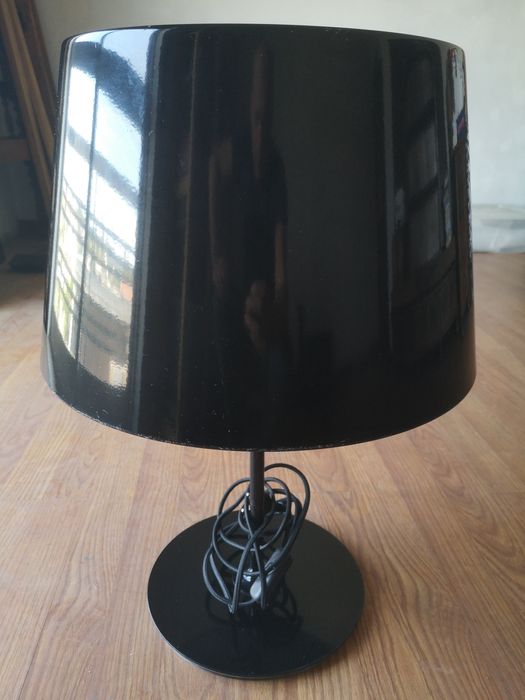 Candeeiro de Mesa IKEA Preto (Design Moderno)