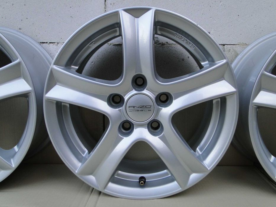 Felgi Aluminiowe ANZIO WAVE  15", Audi / VW , 6,5J15, ET45 stan BDB
