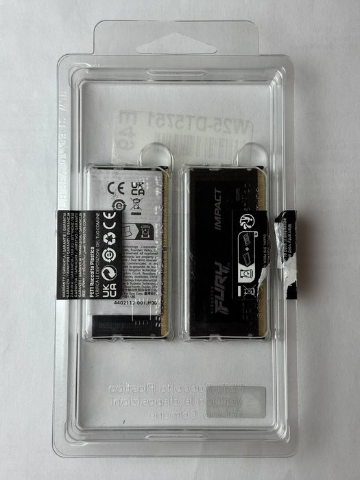 Оперативна пам'ять Kingston Fury Impact DDR5 SO-DIMM Kit 32GB 4800MHz