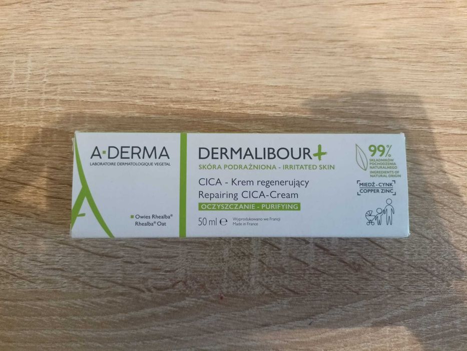 NOWY Krem regenerujący A-DERMA DERMALIBOUR+ CICA Repairing Cream 50 ml