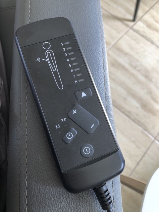 Homcom Poltrona de Massagem – Relaxamento Total em Pele Sintética Cinzenta