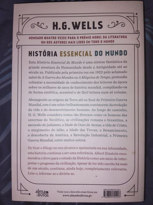 Livro história essencial do mundo por H.G.WELLS