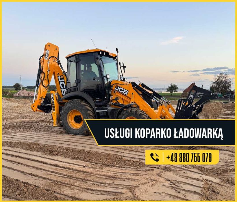 Usługi koparko-ładowarką JCB 3CX