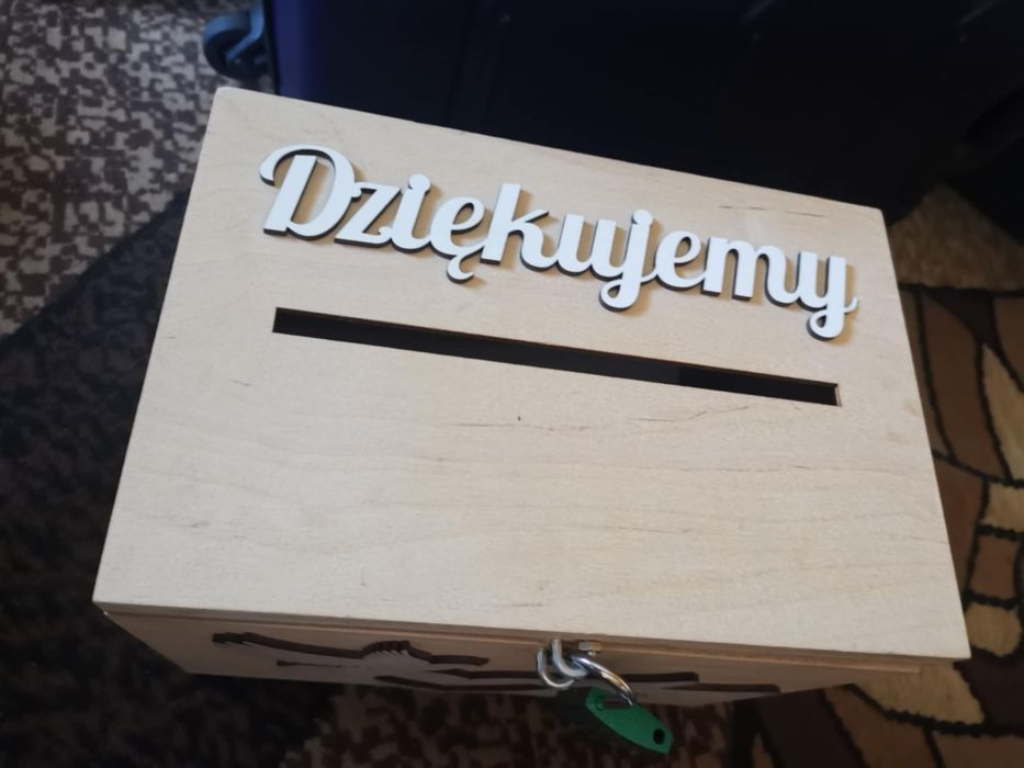 Skrzynka na koperty wesele ślub