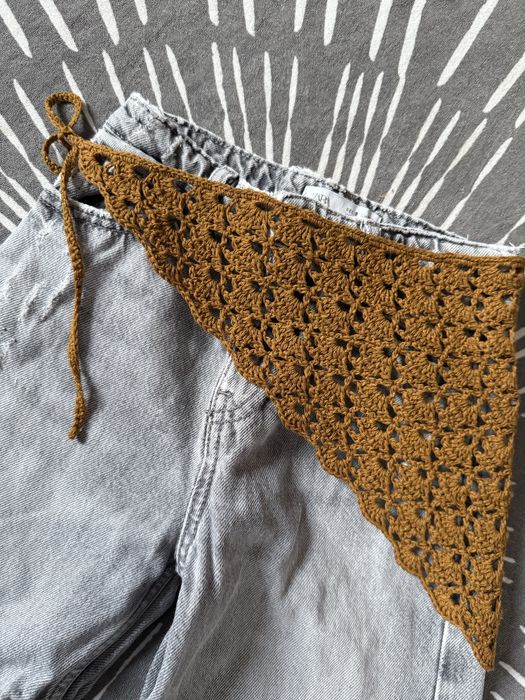 Хустка вязана ,для фотосесії