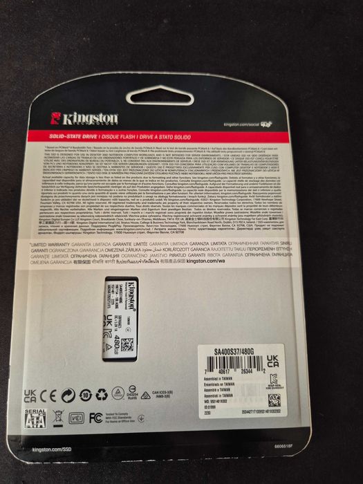 Продам SSD 480GB Kingston