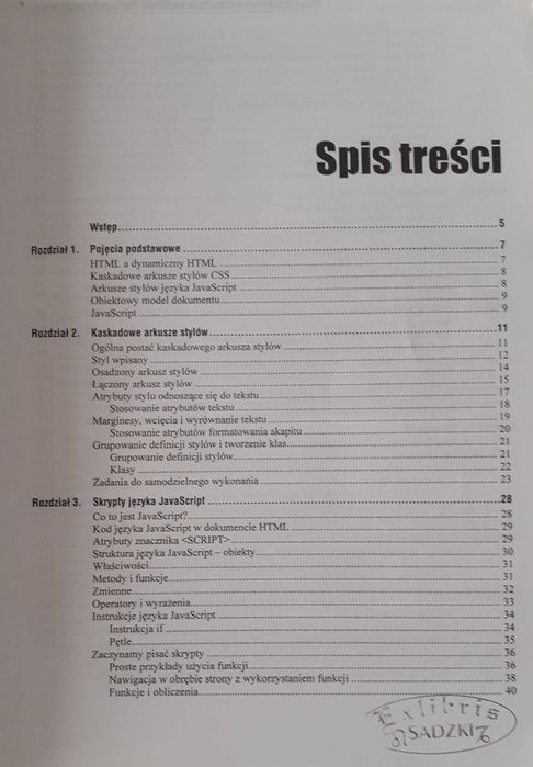 Zaawansowane tworzenie stron WWW ćwiczenia praktyczne -M. Sokół HELION