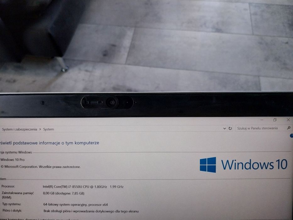 Laptop HP Elitebook 840 g5 i7 8gen RAM 8gb SSD 128gb Karta SIM  14cali