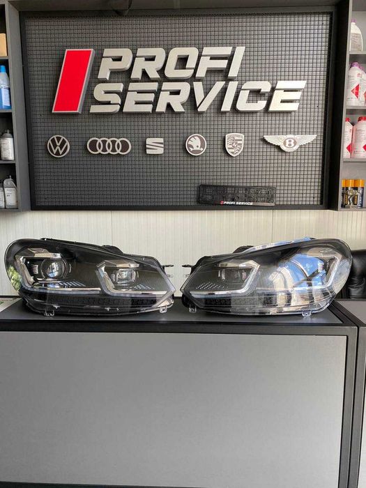 Комплект передніх фар VW GOLF MK6 09-2013 Фара Оптика LED Гольф 6 фари