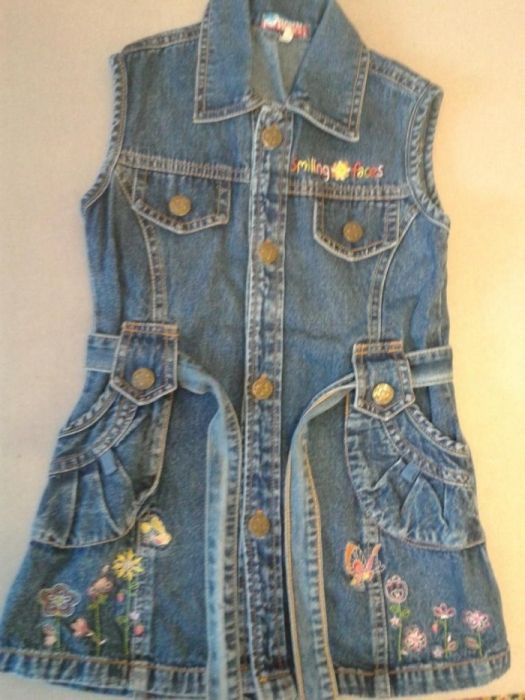 Джинсовый сарафан на девочку 3 - 5 лет