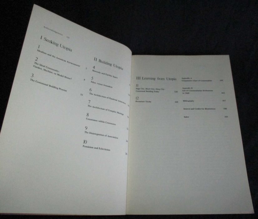 Livro Seven American Utopias Architecture of Communitarian Socialism