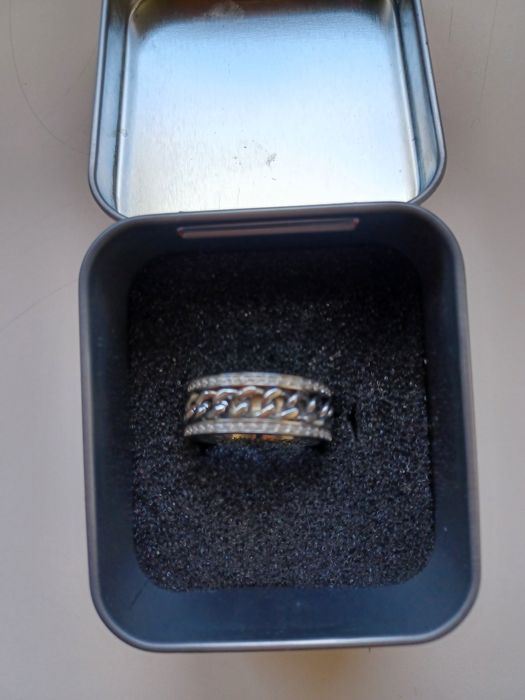 Anel em aço tamanho 12